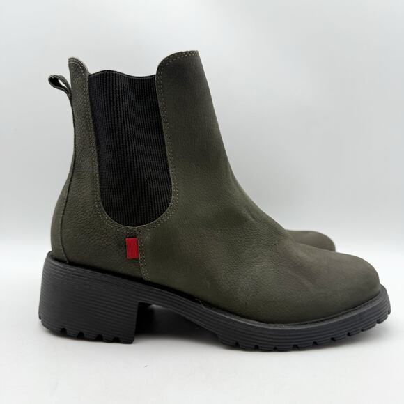Marc Joseph New York Womens Columbia ST Ankle Booties US 6 Green Leather NWOB - Picture 3 of 13